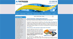 Desktop Screenshot of apextrusion.com